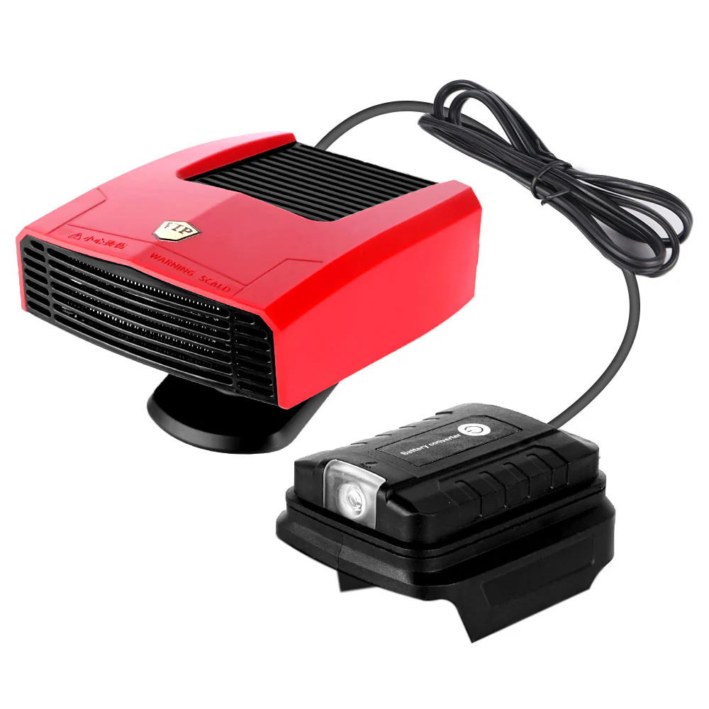 4 In 1 600W Car Heater Electric Cooling Heating Fan | For Makita 18V Battery - Tiuet